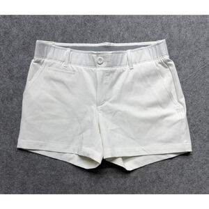 Under Armour Shorts Womens Small White Golf Performance Stretch Pockets Casual